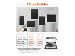 Bandeja Deslizante para Electrodomésticos de Cocina SucceBuy, 26,7 x 33 cm, Bandeja con Ruedas de Goma, para Pequeños Electrodomésticos de Cocina, Color Negro