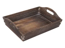 Bandeja MCW-C50 Shabby look (juego de 3), marrón, shabby