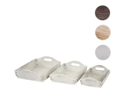 Bandeja MCW-C50 Shabby look (juego de 3), blanco, shabby