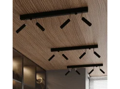 Barra Dritta Flush 6 Luce Nera G9 Barra recta Flush 6 Light Black G9