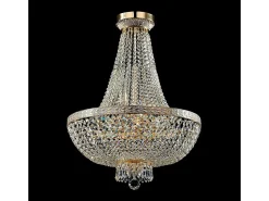 Bella Grand Chandelier Oro y Cristal, 8 Luces, E14