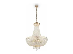 Bella Grand Chandelier Oro y Cristal, 8 Luces, E14