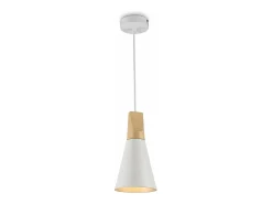 Bicones Lámpara Colgante Techo Dome Blanco, 1 Luz, E27
