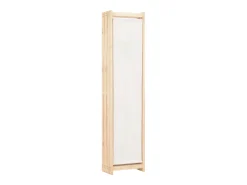 Biombo de 6 paneles Crema 240 x 170 x 4 cm Tela