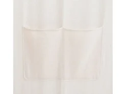 Biombo de 5 paneles Crema 200 x 170 x 4 cm Tela