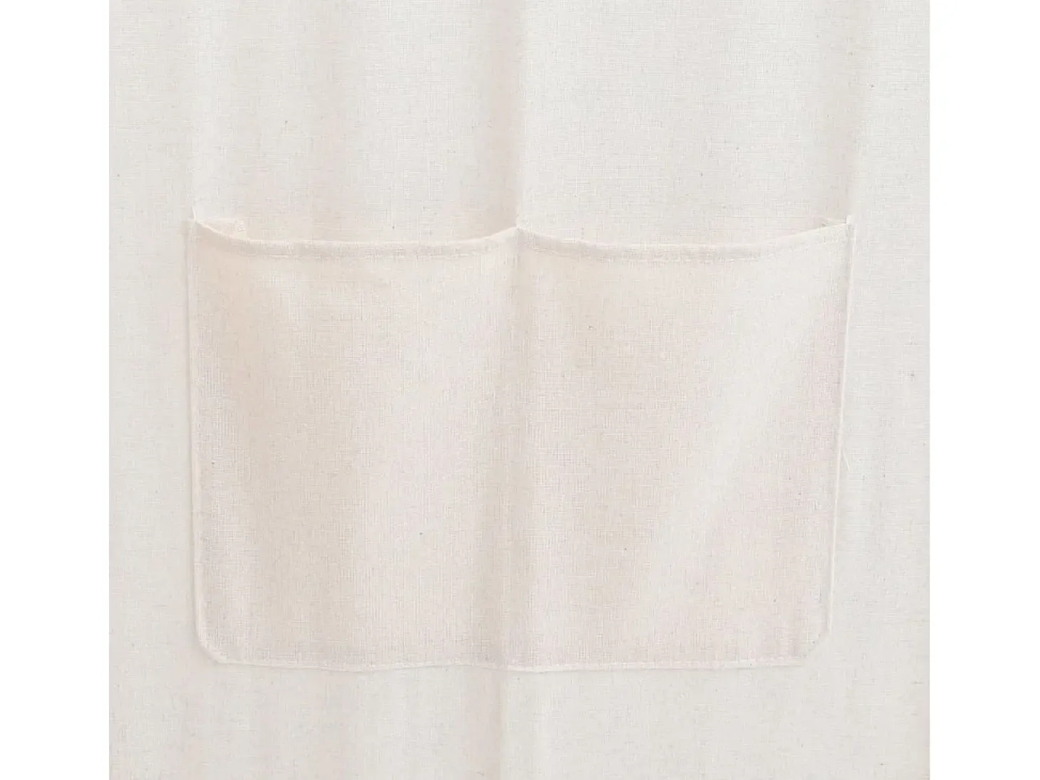 Biombo de 5 paneles Crema 200 x 170 x 4 cm Tela