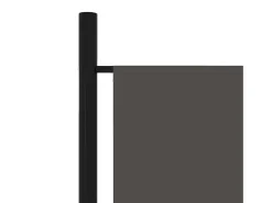 Biombo divisor de 6 paneles gris antracita 300x180 cm ES452576