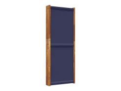 Biombo divisor de 5 paneles azul oscuro 350x180 cm ES956401