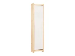 Biombo divisor de 6 paneles de tela color crema 240x170x4 cm ES139522