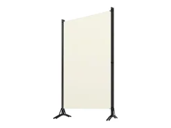 Biombo divisor de 3 paneles tela blanco 260x180 cm ES410188