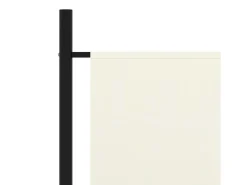 Biombo divisor de 3 paneles tela blanco 260x180 cm ES410188