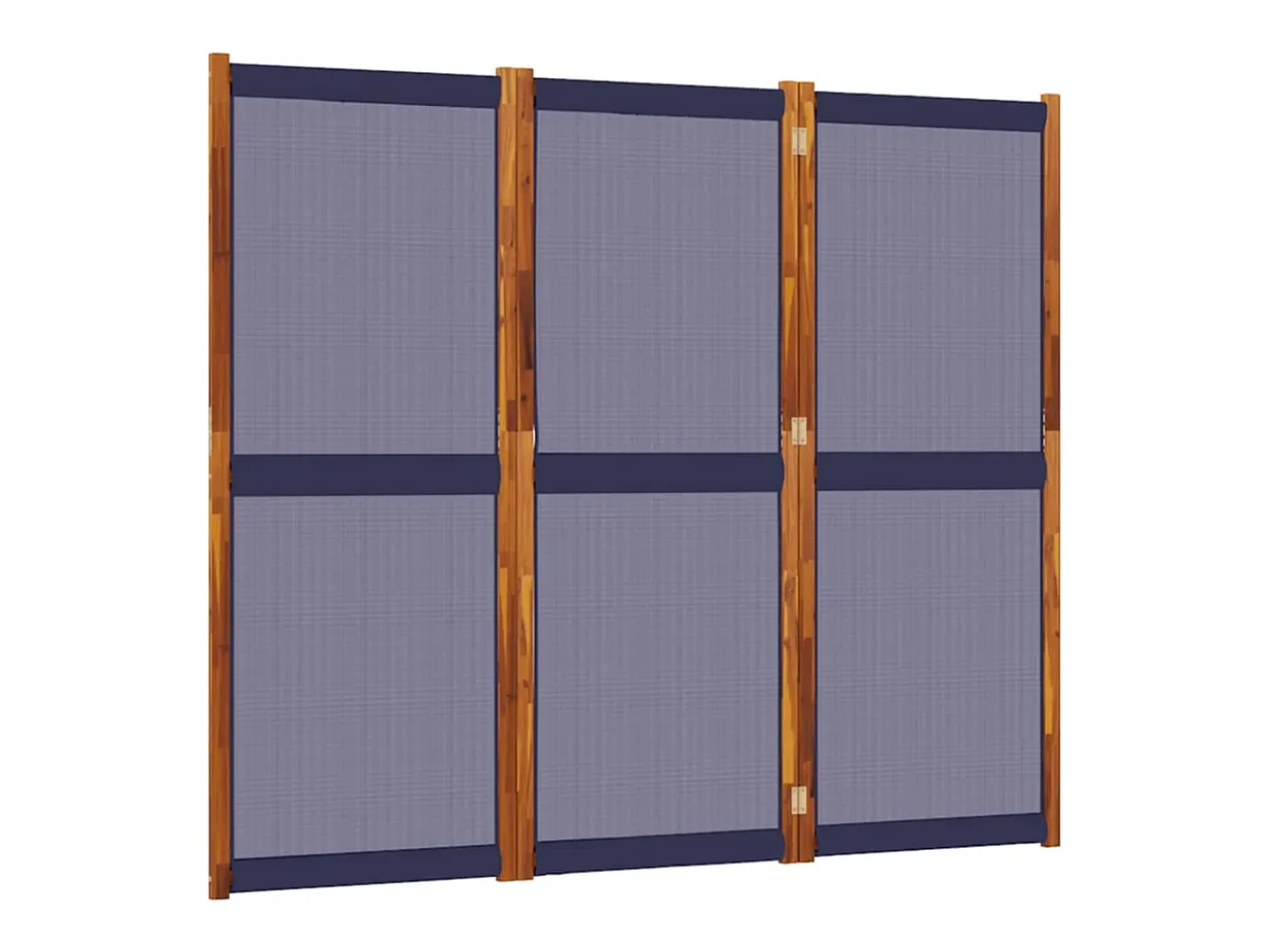 Biombo divisor de 3 paneles azul oscuro 210x180 cm ES914941