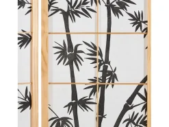 Biombo 132x2x179 cm madera natural Shoji