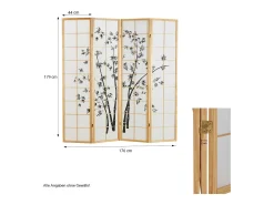 Biombo 176x2x179 cm natural Shoji