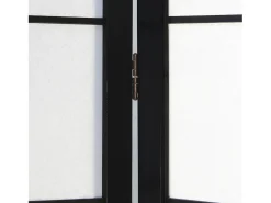 Biombo 175x220x2.2 cm negro Shoji