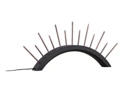 Björnrike - Soporte de adviento eléctrico, 13 luces, color negro.