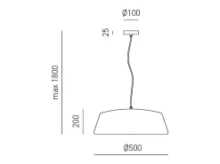 Blanca - Lámpara colgante blanca 1XE27 max 1X60W IP20 - Lámpara de techo con diseño moderno en aluminio - Casquillo E27