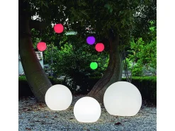 Bola de luz exterior Buly 60 cm Solar + recarga eléctrica
