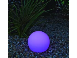Bola de luz exterior Buly 40 cm Solar + recarga eléctrica