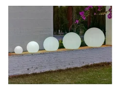 Bola de luz exterior Buly 20 cm Solar + recarga eléctrica