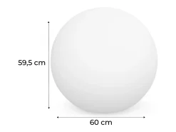 Bola luminosa led con pilas para interior/exterior