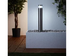 Bolardo exterior Avon, acero/plástico especial, LED 1 x 4W - gris