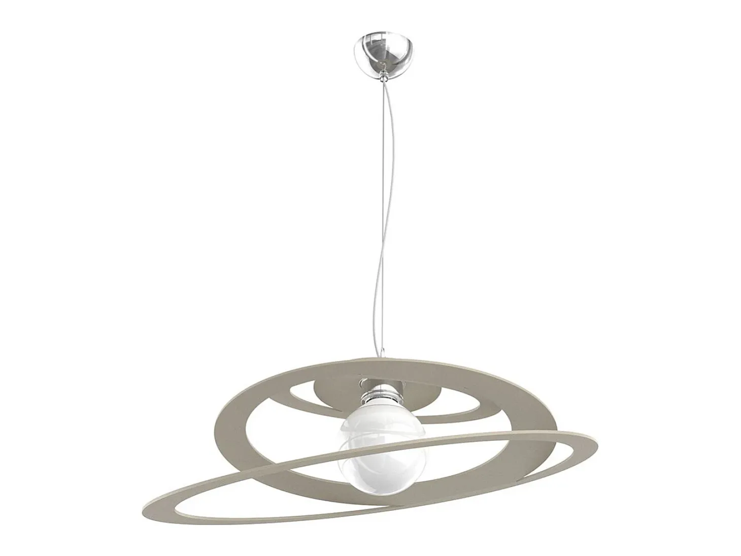 Bungee Sospensione D.50 Cm. 1 Luce Sabbia
