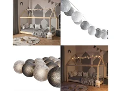 Cadena de luces gris 310x310x310