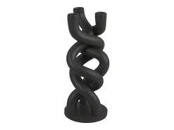 Candelabro retorcido - Negro