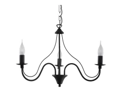 Candelabros Vivow moderno de acero - 3 fuentes luminosas 4000K - L.60 x A.80 cm - negro