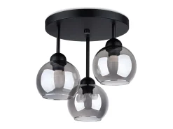 Candelabros Zelaro moderno de acero - 3 fuentes luminosas 3000K - L.35 x A.35 cm - negro