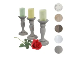 Candelero H361 (juego de 3), gris