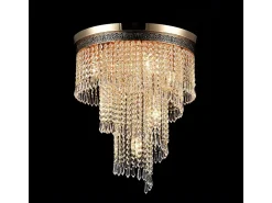 Cascade Araña Oro & Cristal, 7 Luces, E14