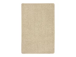 Charleroi Alfombra peluda antideslizante color crema 200x290 cm