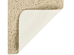 Charleroi Alfombra peluda antideslizante color crema 200x290 cm