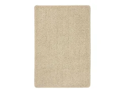 Charleroi Alfombra peluda antideslizante color crema 140x200 cm