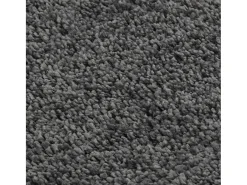 Charleroi Alfombra peluda antideslizante gris oscuro 120x170 cm