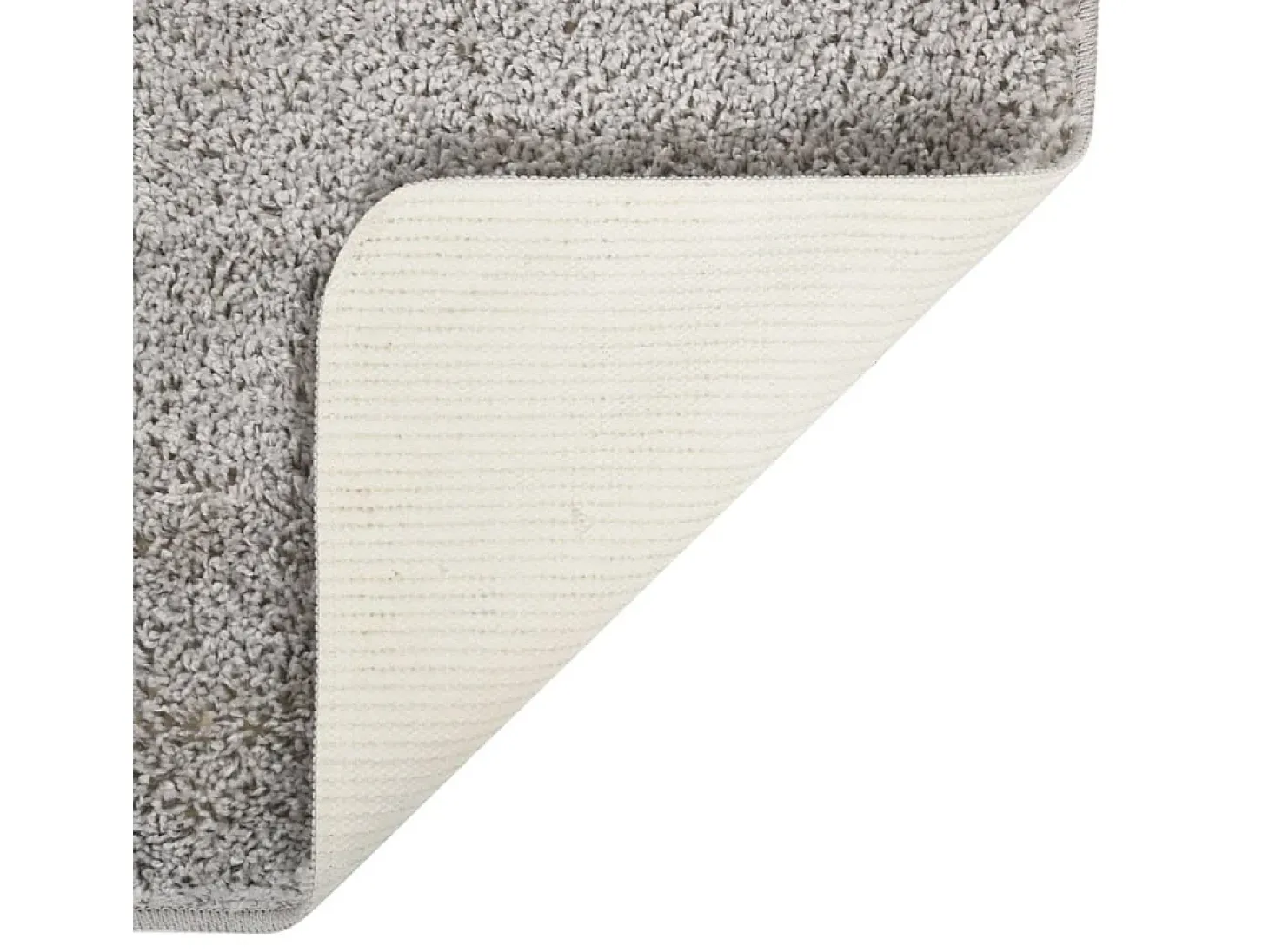Charleroi Alfombra peluda antideslizante gris claro 200x290 cm
