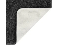 Charleroi Alfombra peluda antideslizante gris oscuro 160x230 cm