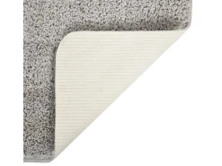 Charleroi Alfombra peluda antideslizante gris claro 140x200 cm