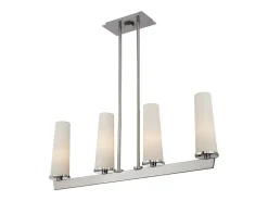 Chelsea Loft Contemporary 4 Light Pendant Borstad Nickel