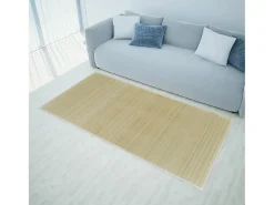 Claire-Emmanuelle-Rose Alfombra de bambú color natural 160x230 cm