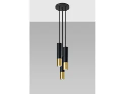 Cluster Drop Nero, Oro GU10 Cluster Drop Negro, Dorado GU10