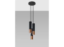 Cluster Drop Nero, Rame GU10 Cluster Drop Negro, Cobre GU10