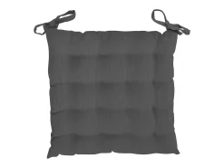 Cojin de silla acolchado TERCIOPELO antracita