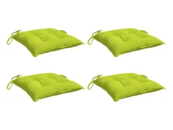 Cojines de palets de jardín 4 uds tela Oxford verde 50x50x7 cm ES565668