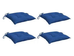Cojines de palets de jardín 4 unidades tela Oxford azul 50x50x7 cm