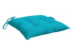 Cojines de silla 4 unidades tela Oxford turquesa 50x50x7 cm