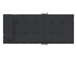 Cojines de silla con respaldo alto 6 unidades tela Oxford negro
