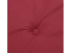 Cojines de silla con respaldo alto 6 unidades tela Oxford rojo tinto